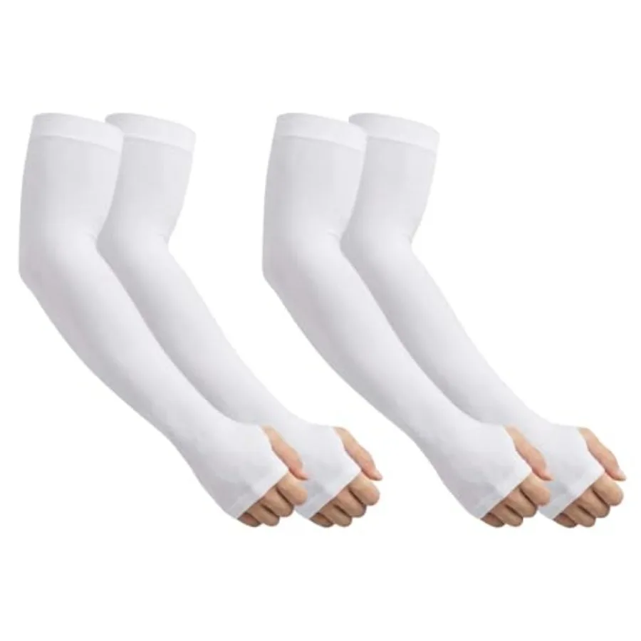 

Cooling Arm Sleeves with Thumb Hole for Men and Women, UV Sun Protection Compression Sleeves for Outdoor