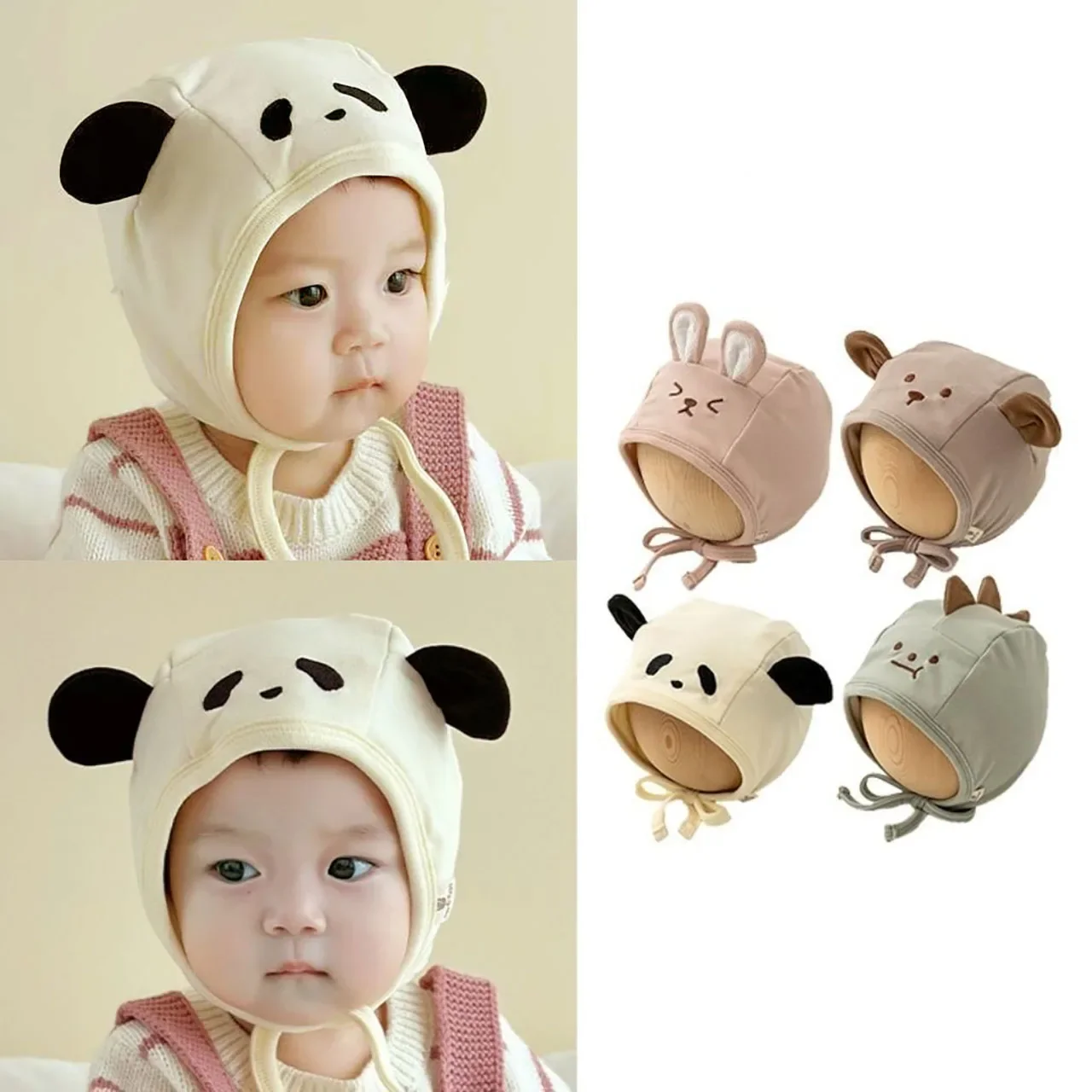 

Winter Warm Baby Ear Protection Hat Cute Cartoon Baby Boy Girl Cap Beanies Windproof Infant Earflap Hats