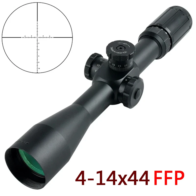 

Tactical 4-14X44 FFP Scopes Sniper Rifle Scope Outdoor Long-range Cross-Hair Reticle Airsoft Optical Sight Hunting Riflescope