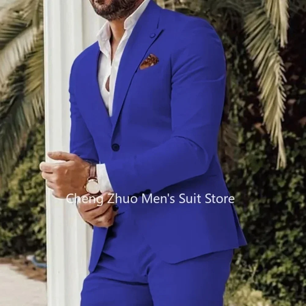 

Мужской костюм Slim Fit, комплект из 2-х предметов: пиджак и брюки, мужской костюм Terno, смокинг с пиковыми лацканами, двубортный пиджак Sapel с брюками