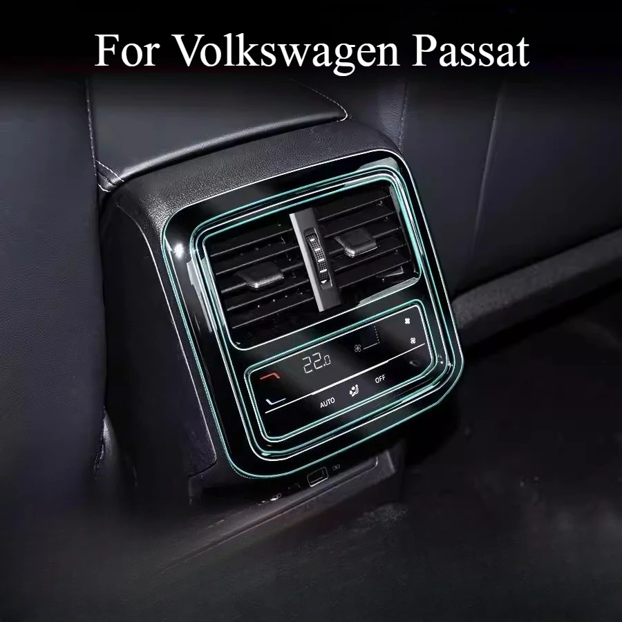 For Volkswagen Passat Rear Air Conditioning Film TPU Protective Film Transparent Film Anti-scratch Out Trend Car Modification