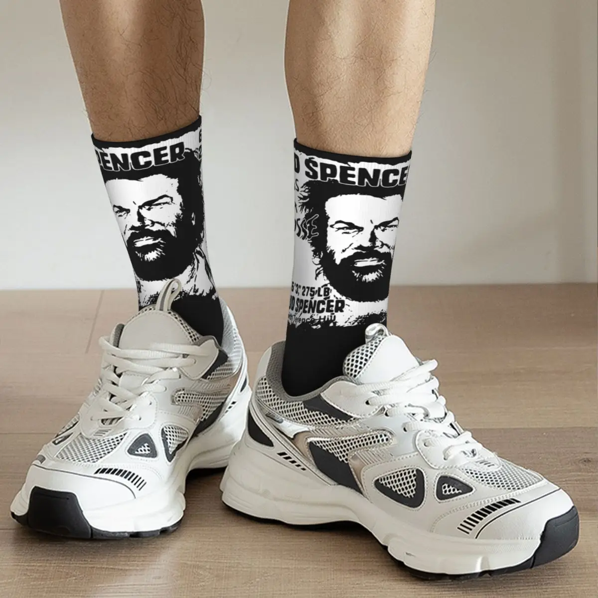 Bud Spencer Socks Men Women Polyester Fashion Socks Harajuku Spring Summer Autumn Winter Middle Tube Socks Gifts