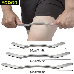 Gua Sha-herramienta deportiva larga de acero inoxidable, barra larga Guasha, herramientas de masaje de raspado muscular, ayuda a aliviar los músculos doloridos, tejido suave, 1 piezas