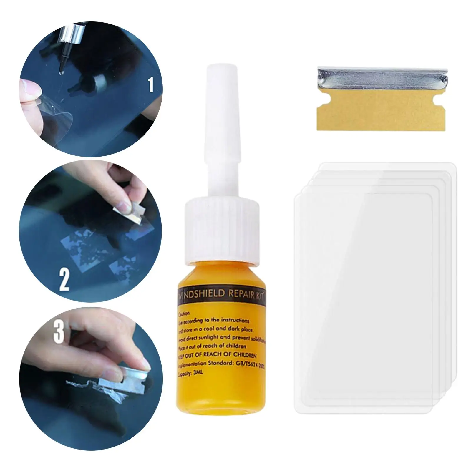 Cracked Glass Repair Automobile Scratch Fixing Car Window Repair Fluid