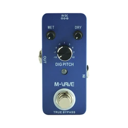 M-VAVE DIG PITCH Guitar Effect Pedal with True Bypass 9 Pitch Shift Types Zinc Alloy Shell Mini Single Type