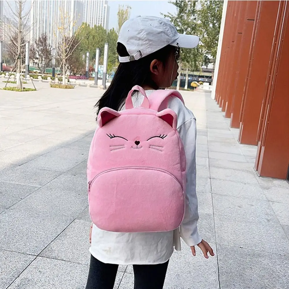 Nieuwe grote capaciteit kinderen rugzak geborduurde pluche schooltas cartoon schattige schoudertas