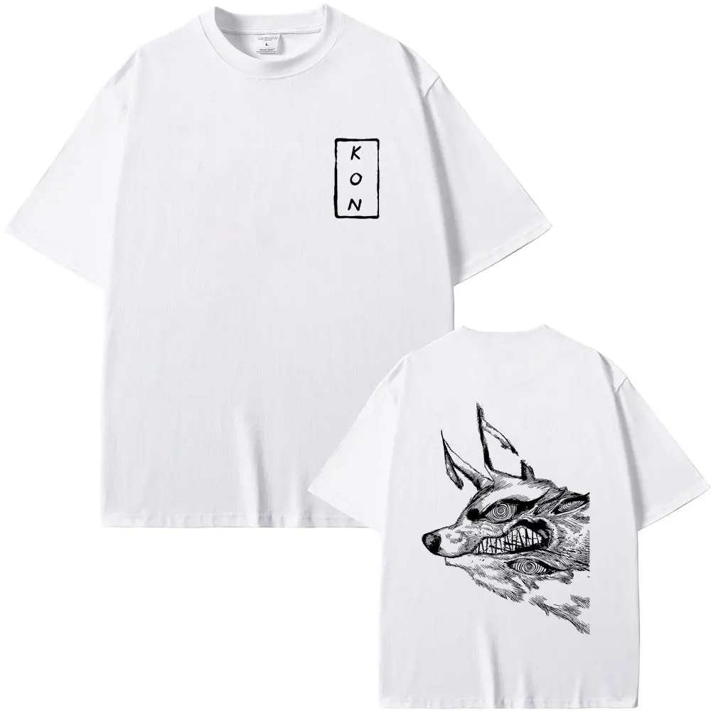 Hot Sale Anime Chainsaw Man Hayakawa Aki Summon Fox Devil Kon Graphic T-shirts Men Fashion Vintage T Shirts Manga Lovers Gift