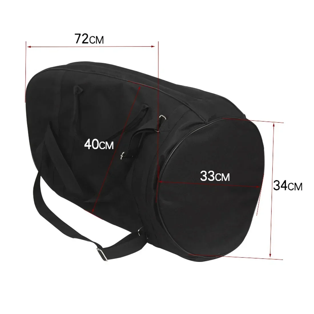 Backpack Portable Musical Instrument Bag Black Oxford Cloth Musical Instrument Bag Waterproof Horn/Tenor/Tuba