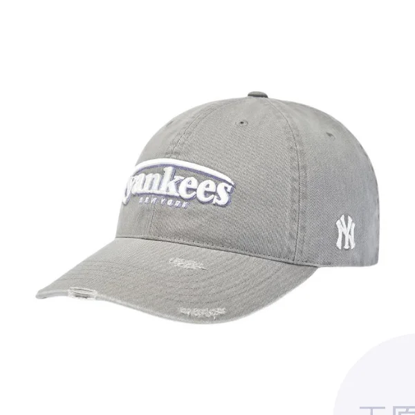 mlb-cotton-baseball-caps-unisex-gray
