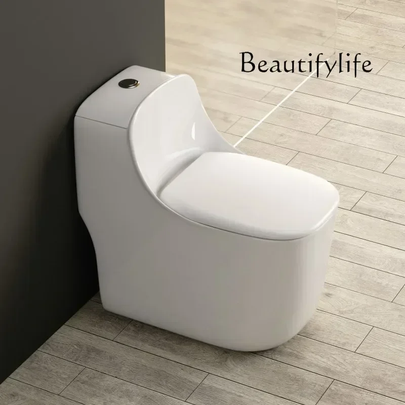 LX Oujia Creative Color Toilet Silent Siphon Household Toilet Large Pipe Splash-proof and Water-saving ToiletSSS