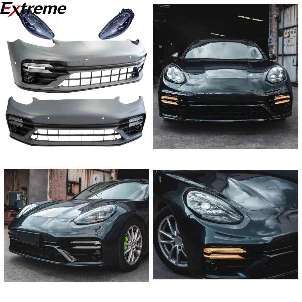 

Conversion Upgrade Car Bumpers Body Kit for Porshe Panamera 970.1 970.2 2010-2017 to 971.2 2022 Turbos.