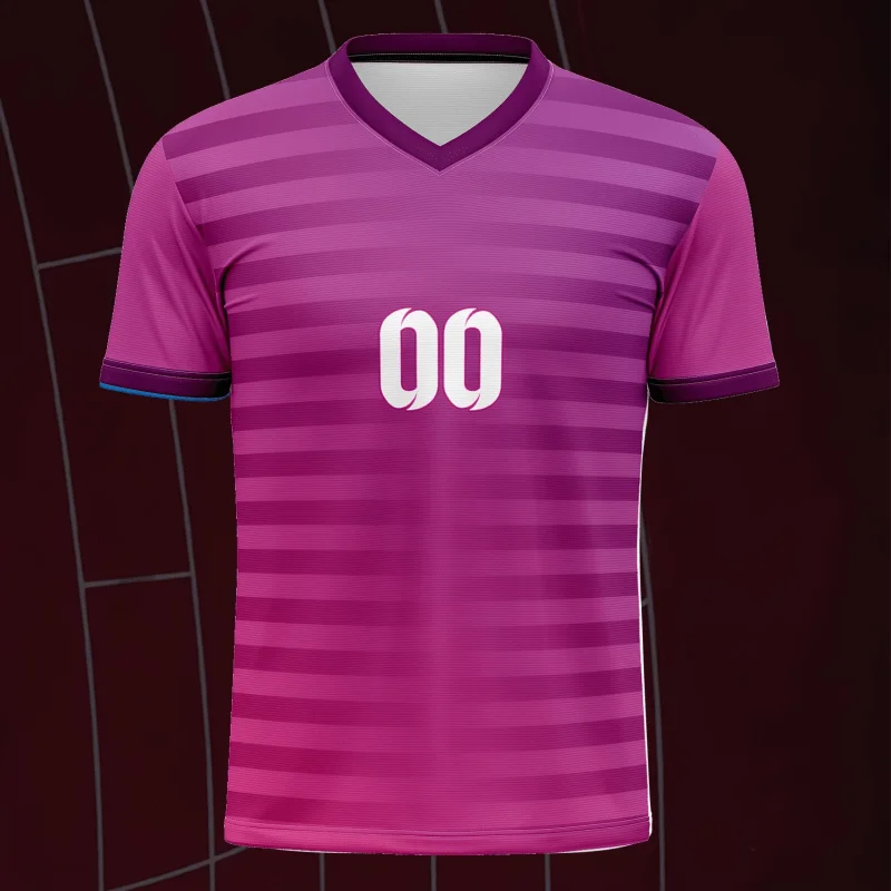 ملابس رياضية مخصصة لكرة القدم تي شيرت برقبة على شكل V للبالغين والمراهقين قمصان تدريب الفريق المخصصة ومجموعات النادي المطابقة للعائلة