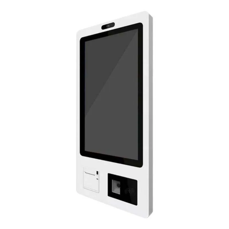 32 Inch All In One Coercial Self Serice Kiosk Self Checkout Cash Register Adertising Payent Terinal