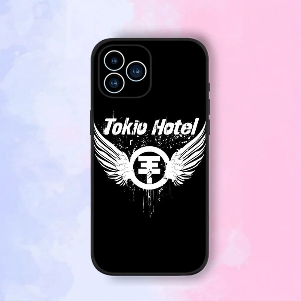 Band Tokio Hotel Phone Case iPhone 15,14,13,12,11,XS,XR,X,8,7,Pro,Max,Plus,mini Silicone Black Cover