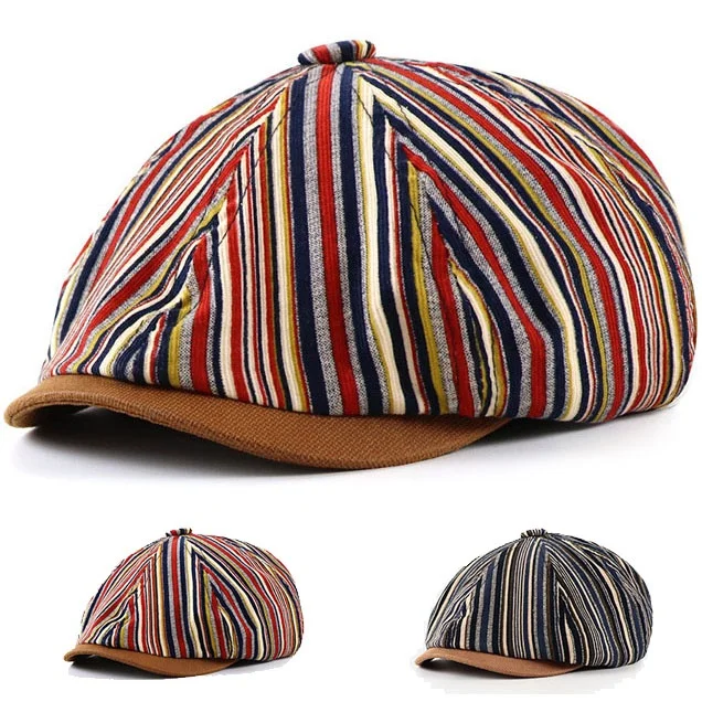 

Unisex Cotton Flat Cap Ivy Gatsby Newsboy Hunting Beret Cap Adjustable Sun Hat(one size)