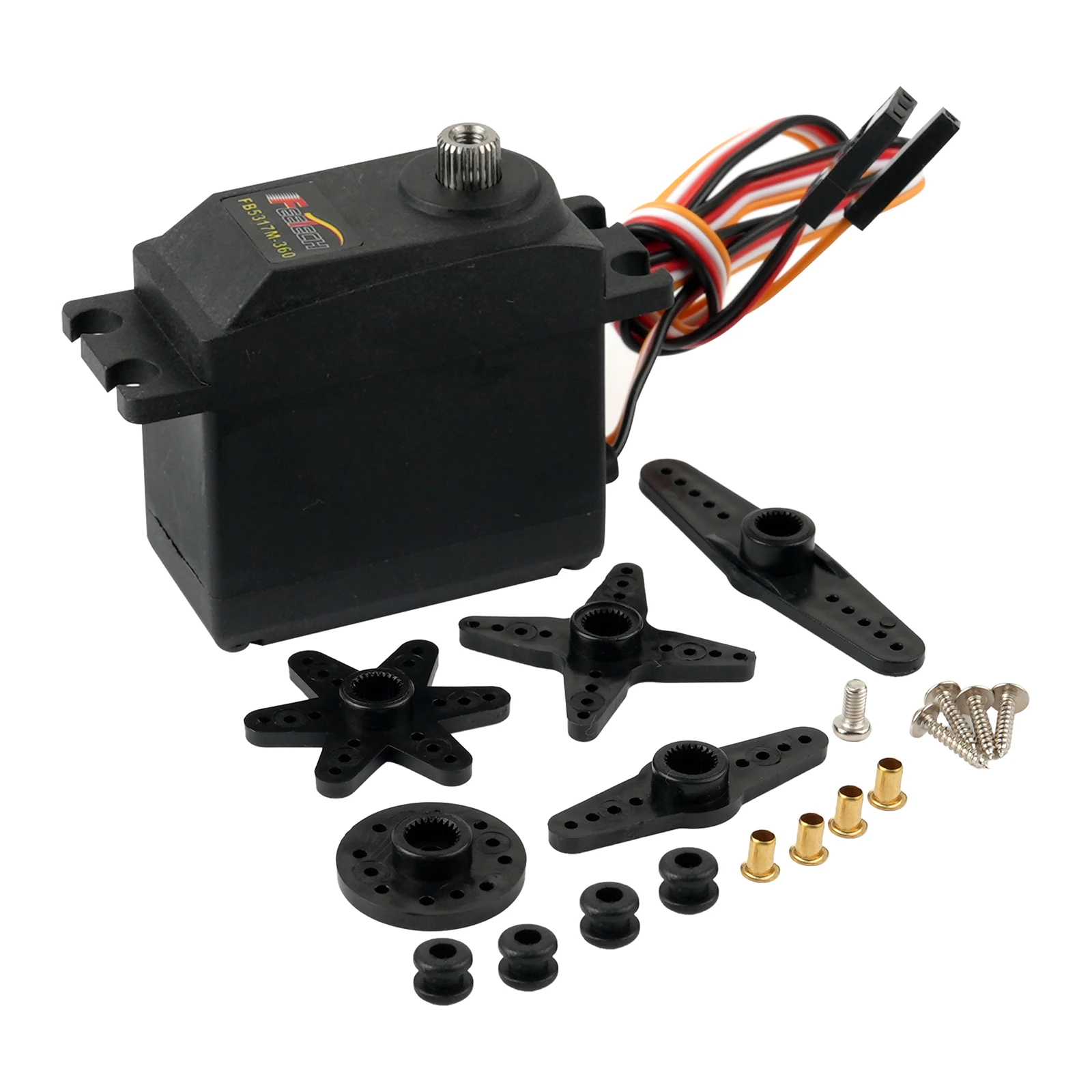 FB5317M Servo digitale 7,4 V 17 kg. cm 360 °   Ingranaggio metallico a rotazione continua con feedback di posizione per robot aereo per auto RC fai da te
