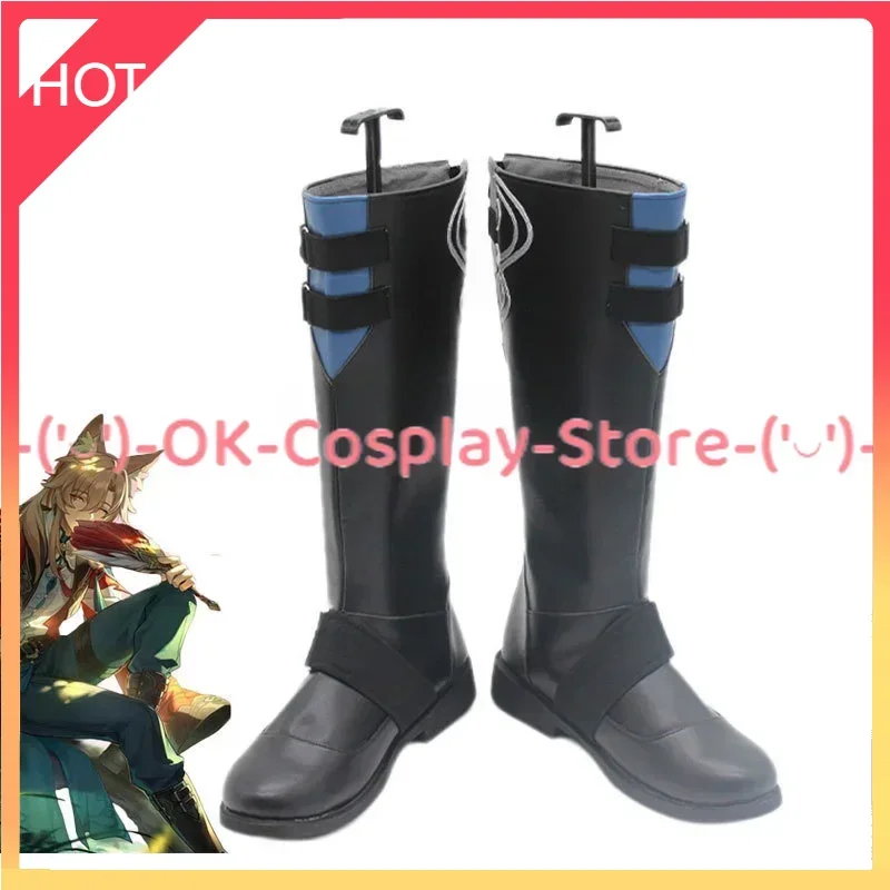 Spiel Honkai Star Rail Jiao Qiu Cosplay Schuhe Halloween Karneval Stiefel Anime Pu Lederschuhe nach Maß