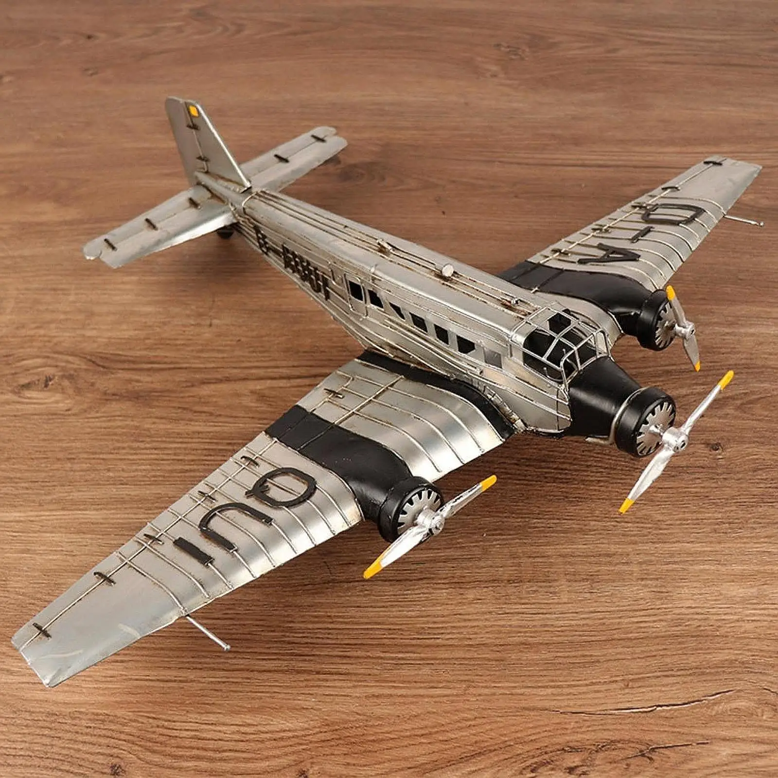 Airplane Model Decorative Diecast Metal Plane for Desktop Bedroom Entrance