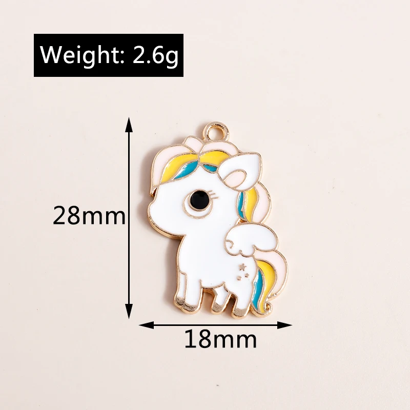 Leslie 10 Stück Emaille Tier Charms Panda Katze Ente Frosch Pinguin Anhänger für Schmuckherstellung DIY Halsketten Ohrringe Schmucksuche – Detail 12