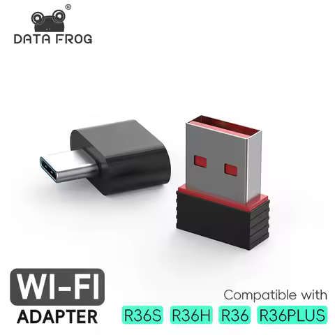 DATA FROG Wi-Fi Adapter for R36S R36H R36 R36PLUS Handheld Game Console, Type-C OTG USB Dongle, Official ArkOS 2.0+ Supported