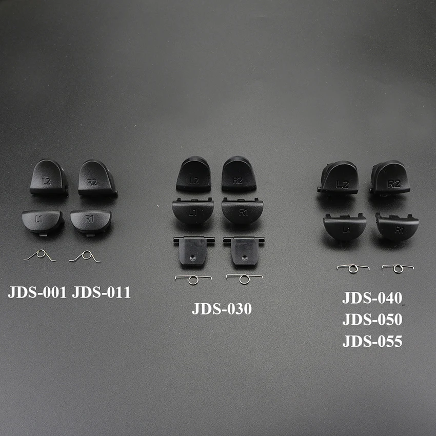 YuXi L1 R1 L2 R2 Trigger Buttons For PS4 Pro Slim Controller 055 050 040 030 011 001 Analog Thumb Sticks Cap