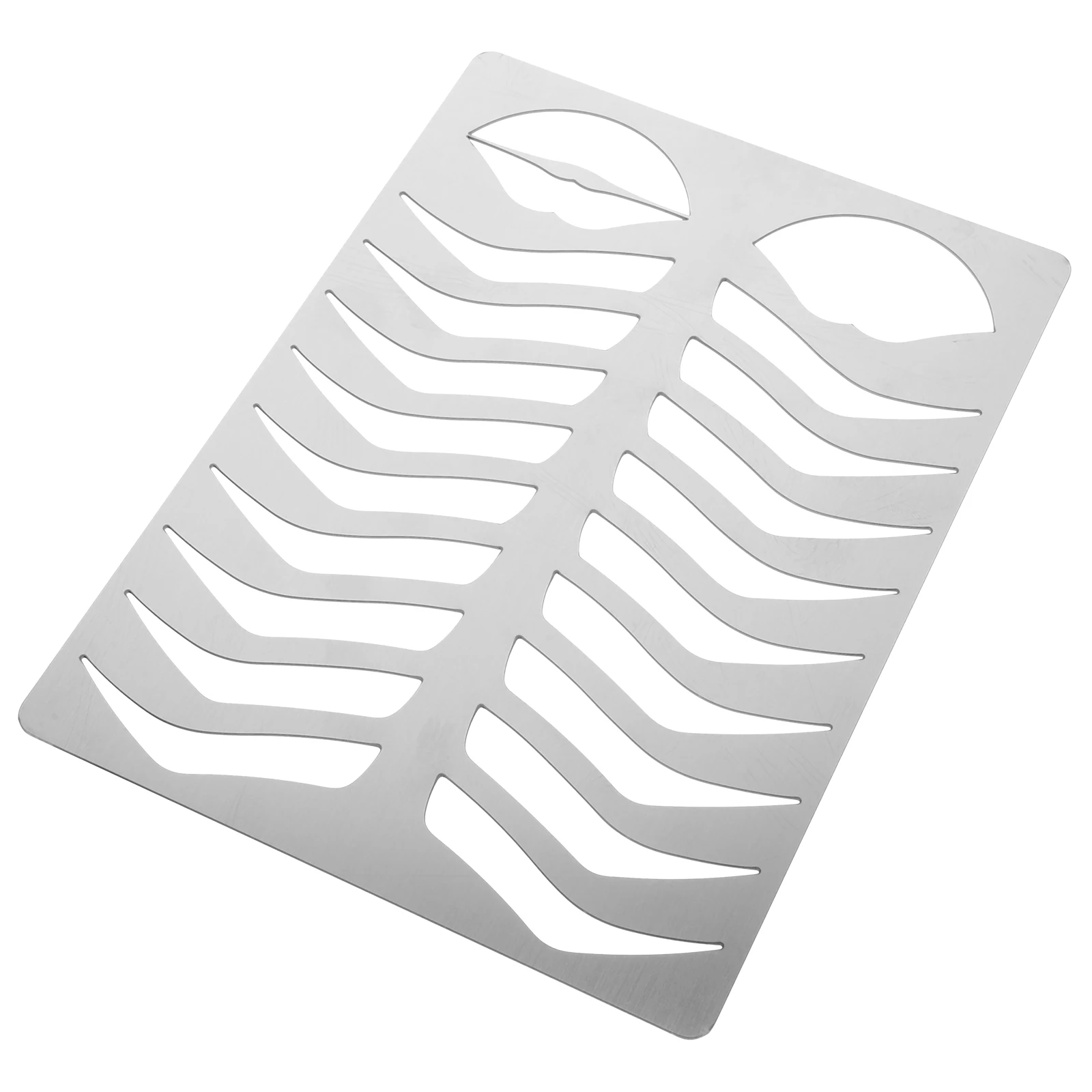 

Eyebrow Template Eyebrows Stencil Stencils Beginners Mold Shaping Shape Molds Silver Molding