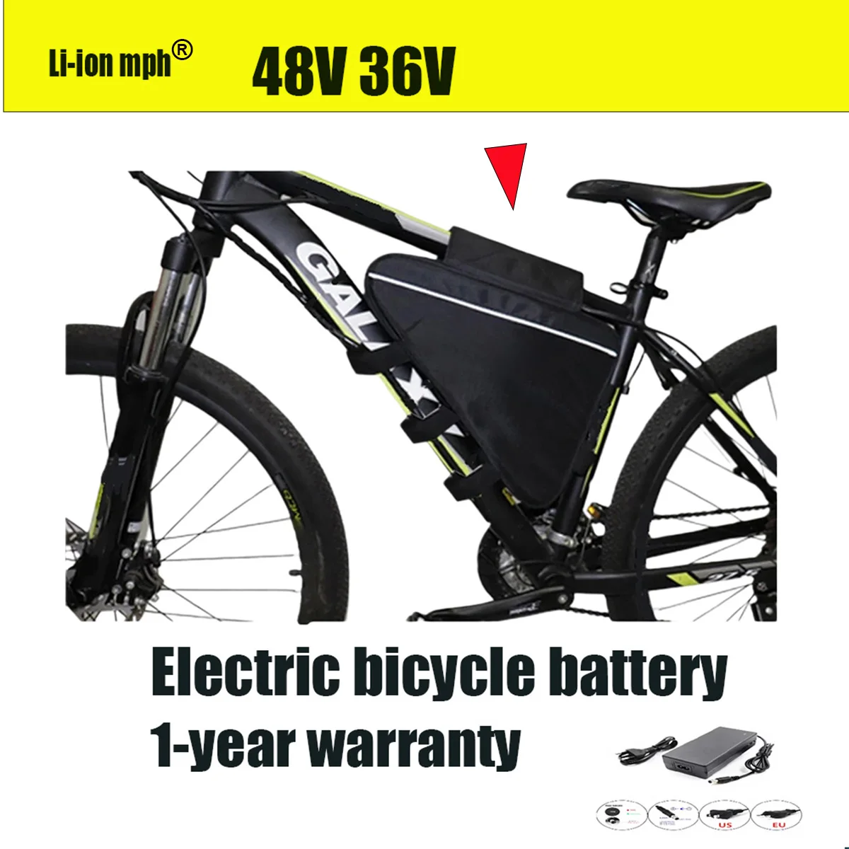 

NEW 48V12AH 40AH Triangle Huge Capacity high quality Pack Built in80A BMS For 250W-2000W SuperPowerful 18650 batteries+charger