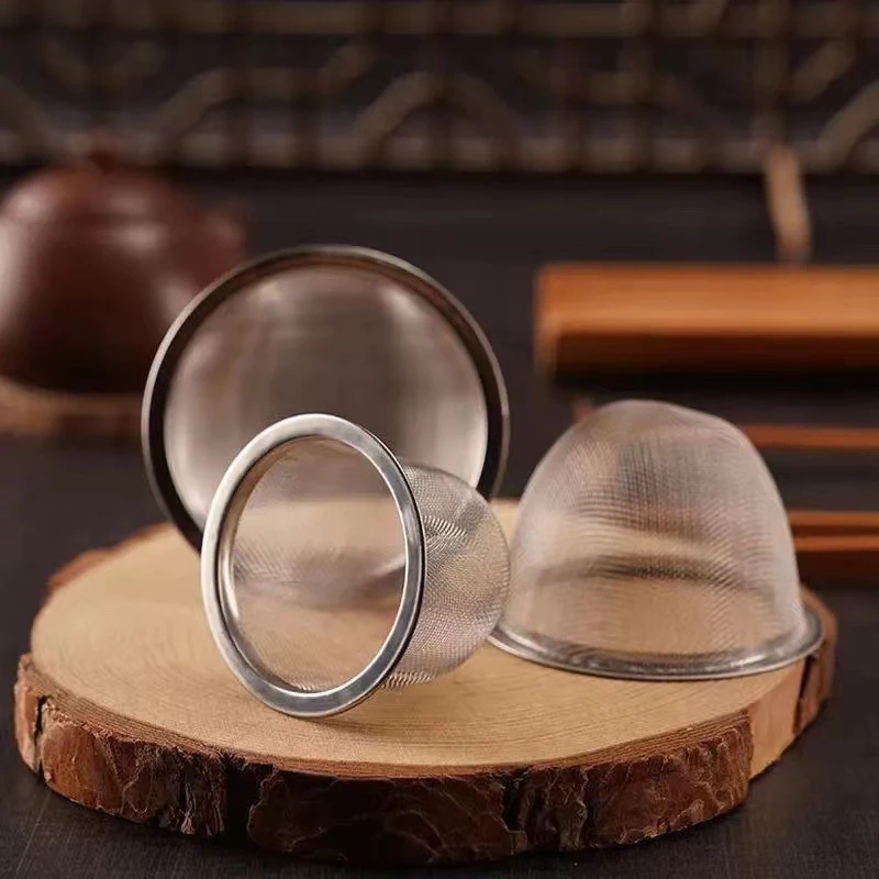 【1PC Stainless Steel Reusable Tea Infuser Tea Strainer Teapot Loose Tea Leaf Spice Tea Filter Kitchen Accessories】
