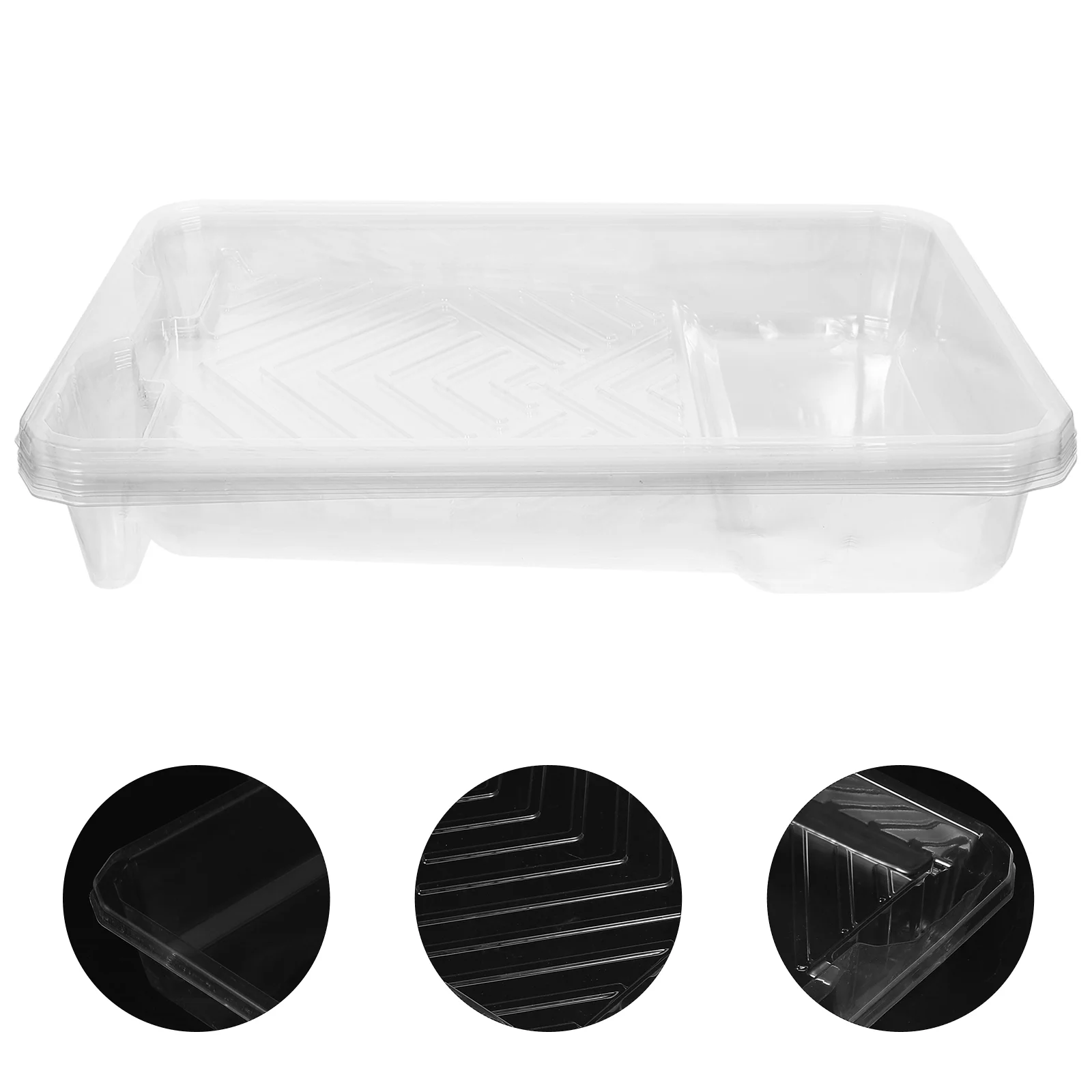 

9 Inch Disposable PVC Paint Tray Liner Large Capacity Textured Surface For Painting Tool Supply Holder Plastic Coating Pan Paint