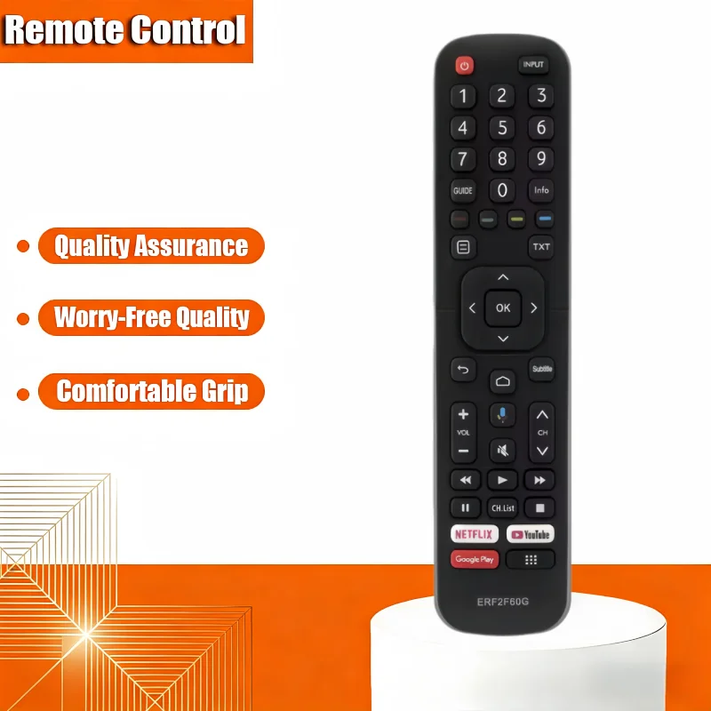 

Replace Remote Control ERF2F60G For Hisense Smart Android TV 9.0 Pie 40A56E (Without Voice Function)