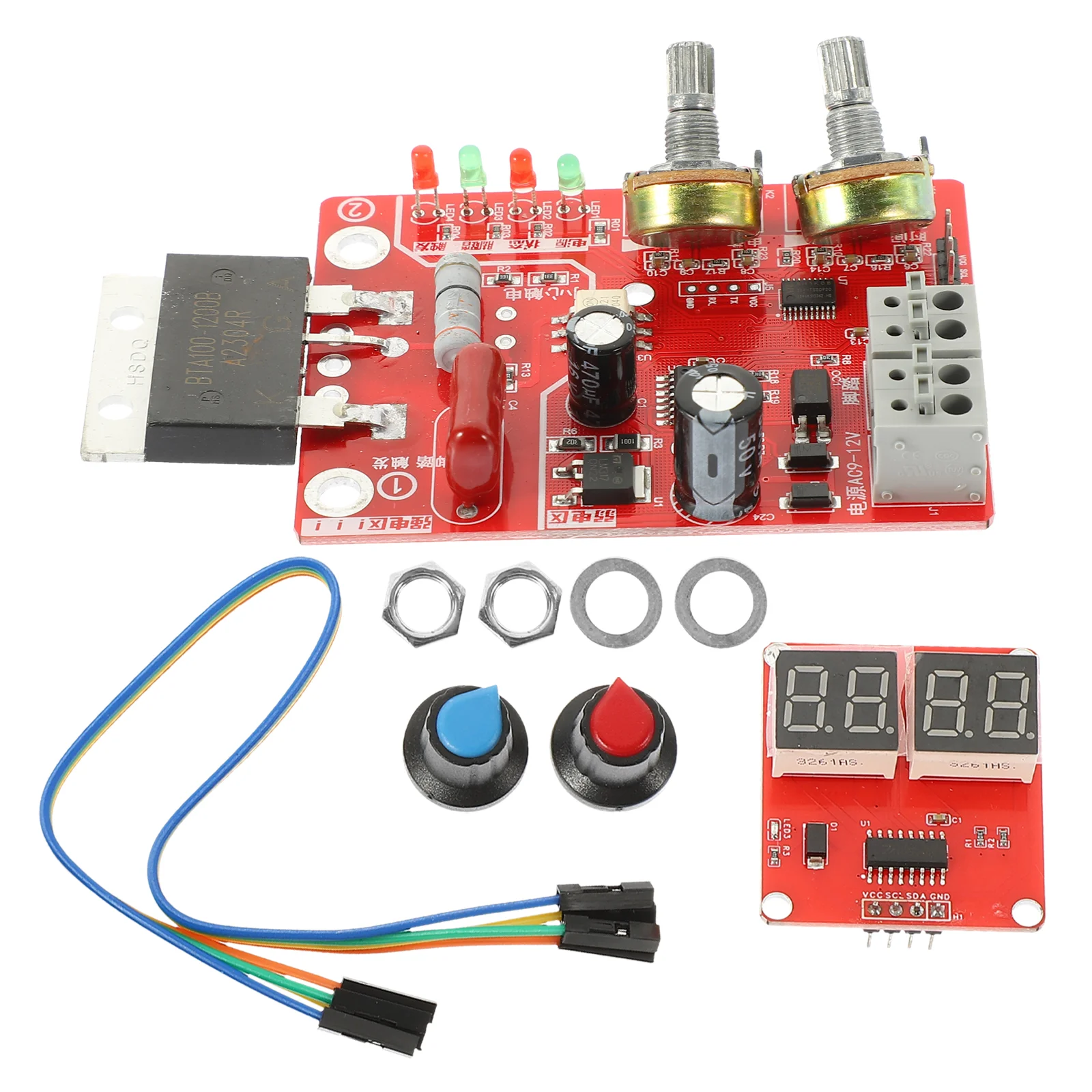 Imagem -05 - Soldagem a Ponto Ajustável Faça Você Mesmo Soldador de Ponto Faça Você Mesmo Equipamentos de Soldagem Placa Pcb Circuito Faça Você Mesmo Equipamento Painel Tempo