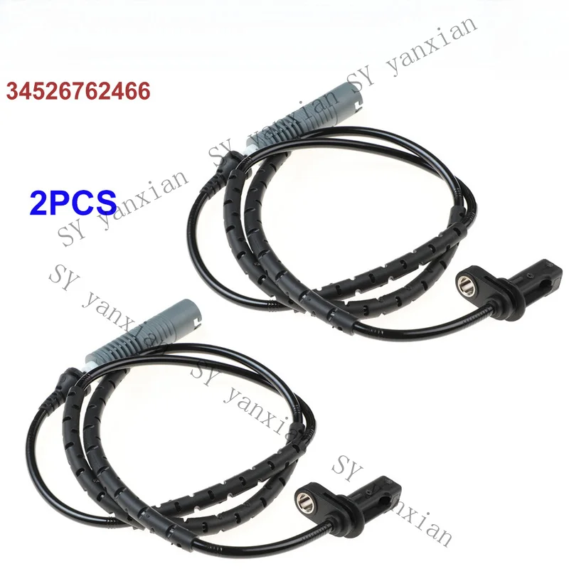 SY+ 2PCS Rear ABS Wheel Speed Sensor 34526762466 For BMW E81 E87 E88 E90 E91 E92