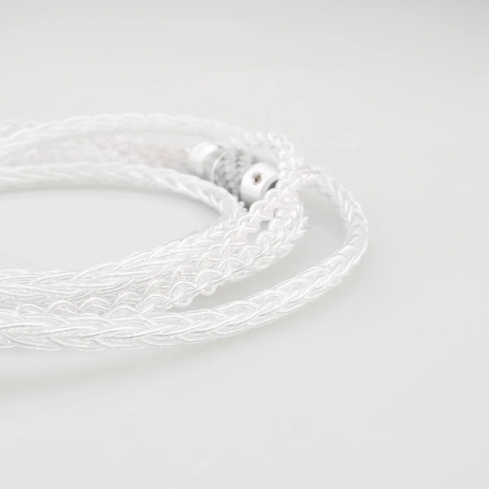 High Quality HIFI 8 Core 99% 7n Pure Silver Earphone Cable For Focal Clear Elear Elex Elegia Stellia Celestee Radiance