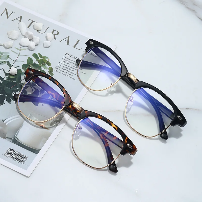 Sunglasses Replaceable Lens Computer Glasses Classic Browline Frame Retro Eyewear Men Women Eyewear Eyeglasses