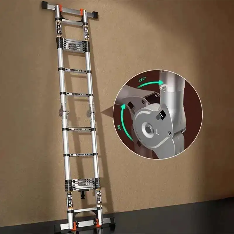 

Многофункциональная лестница, бытовая складная утолщенная телескопическая лестница из алюминиевого сплава, лестница в елочку, инженерная лестница T