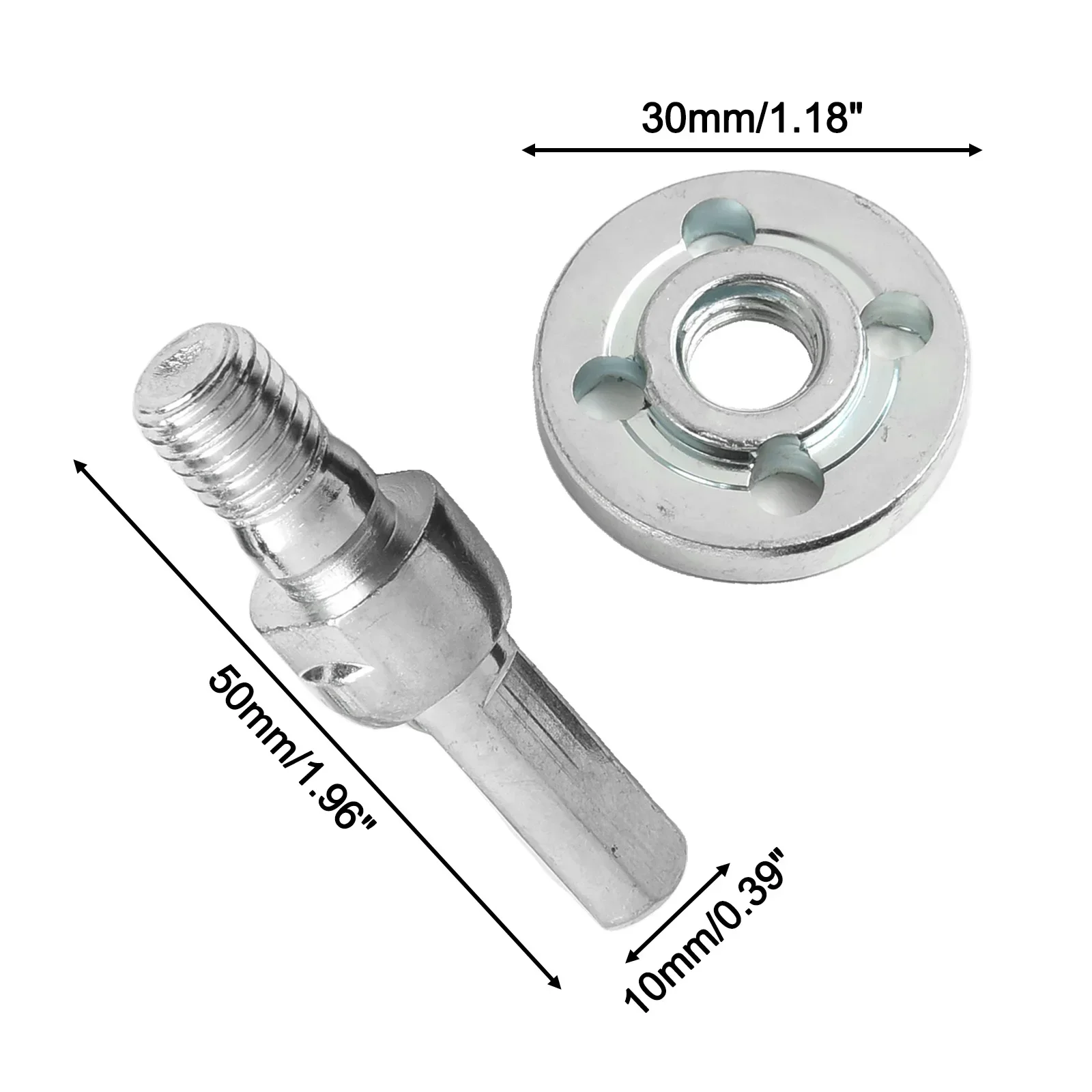 

For Polishing Angle Grinder Adapter Angle Grinder Accessories Multi-functional Adapter Silver Color Steel Material