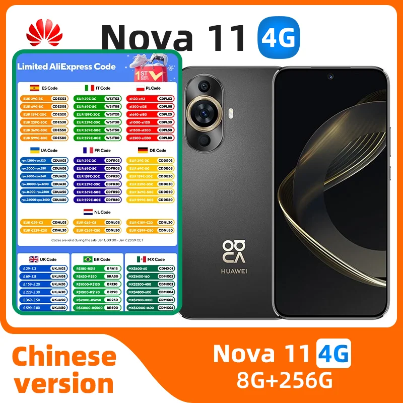 Huawei Nova 11 4g Snapdragon 778G 6.7