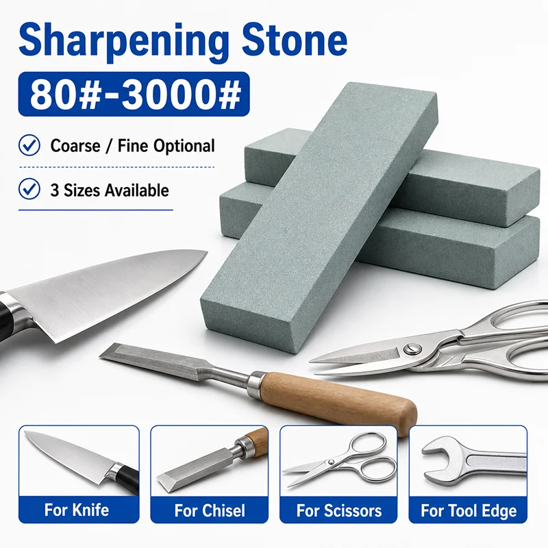 

1pcs 80-3000# Sharpening Stone 150~200mm Whetstone Green Silicone Carbide Grinding Stone For All Knife Polishing Sharpener Tool