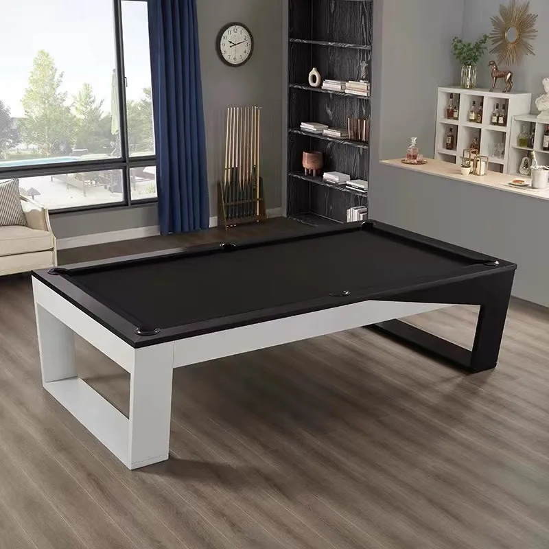 Solid Wood Lacquer Billiard Table, 9 Ball Standard, High-End Business Club, Villa Home Use, Professional Pool Table