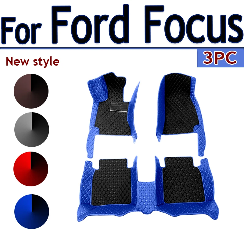 

Кожаный Автомобильный напольный коврик на заказ для Ford Focus 2006, 2007, 2008, 2009, 2010, детали интерьера, автомобильный коврик, коврики, накладки для ног, аксессуары