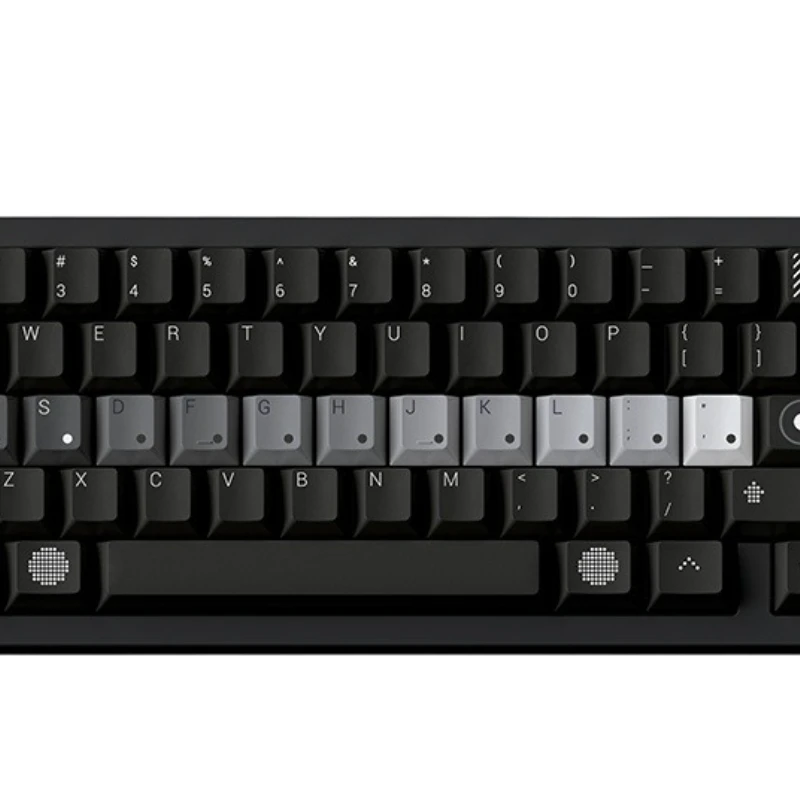 

Sublimation PBT black gradual change thickening, keyboard magnetic axis gray scale