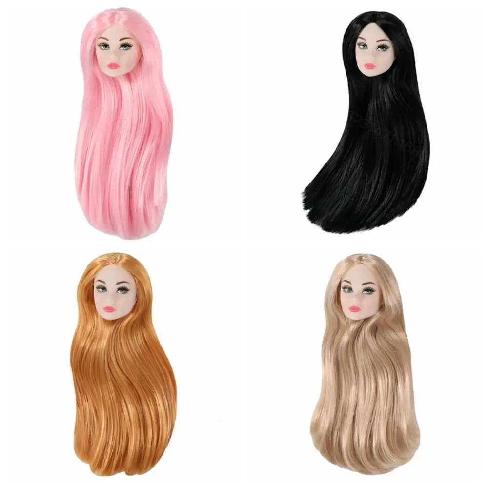 With Make-up Supermodel Doll Head Curly Hair White/normal/chocolate 1/6 Doll Head Dress Up European 30cm Dolls Head DIY Toys