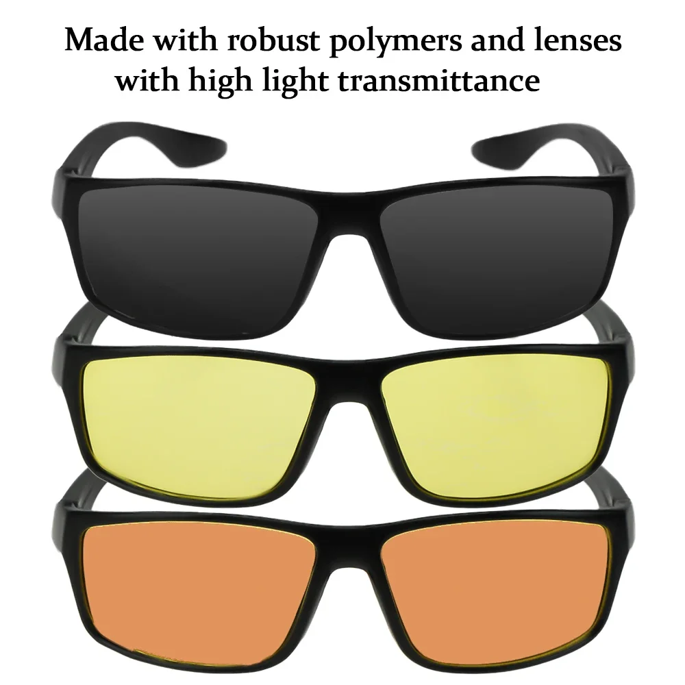 Fashion Sunglasses Anti-Glare Night Vision Driver Goggles Night Driving Enhanced Light Glasses Goggles Car Night Vision Glasses