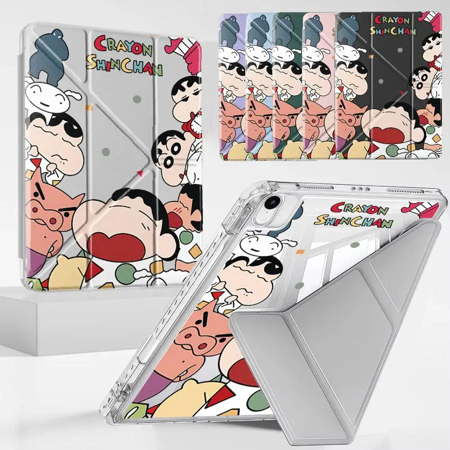 

Чехол-подставка Crayon Y-Fold для планшетов iPad Air 4, 5, M3, M2, 1, 2, M4, 11 дюймов, Pro 2025, Mini 6, 7, Pro 11-го, 10-го, 9-го, 8-го, 7-го поколений, 12.9 дюймов