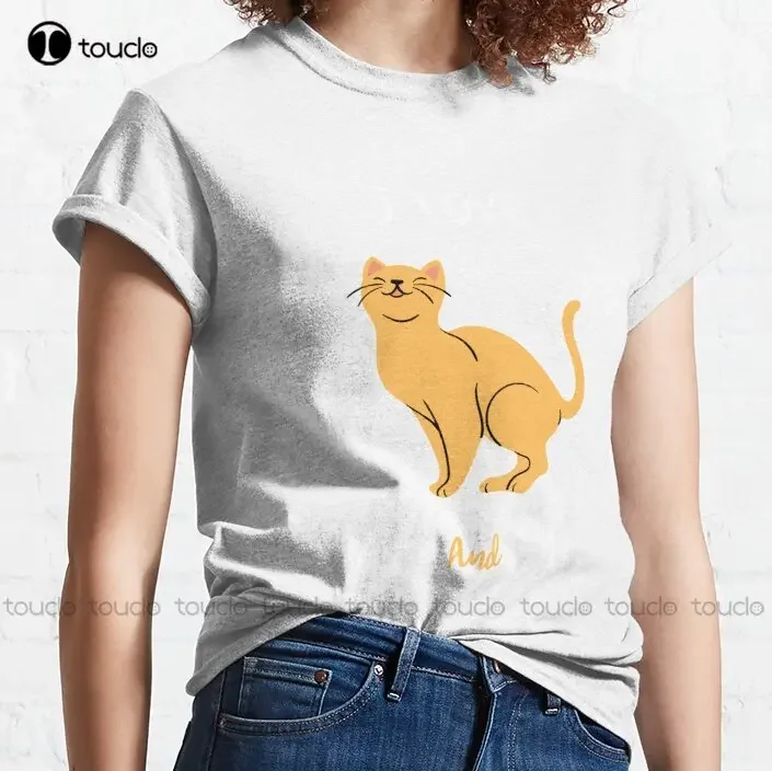 I Love Math And Cats Classic T-Shirt T Shirts For Women Men Fashion Outdoor Simple Vintag Casual T Shirts Fashion Tshirt Summer