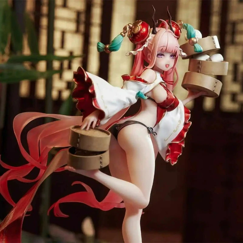 

Коллекционная аниме-фигурка AniMester Long Xiaoling, 23 см, масштаб 1/7, модель для декора рабочего стола, в костюме горничной, милый подарок