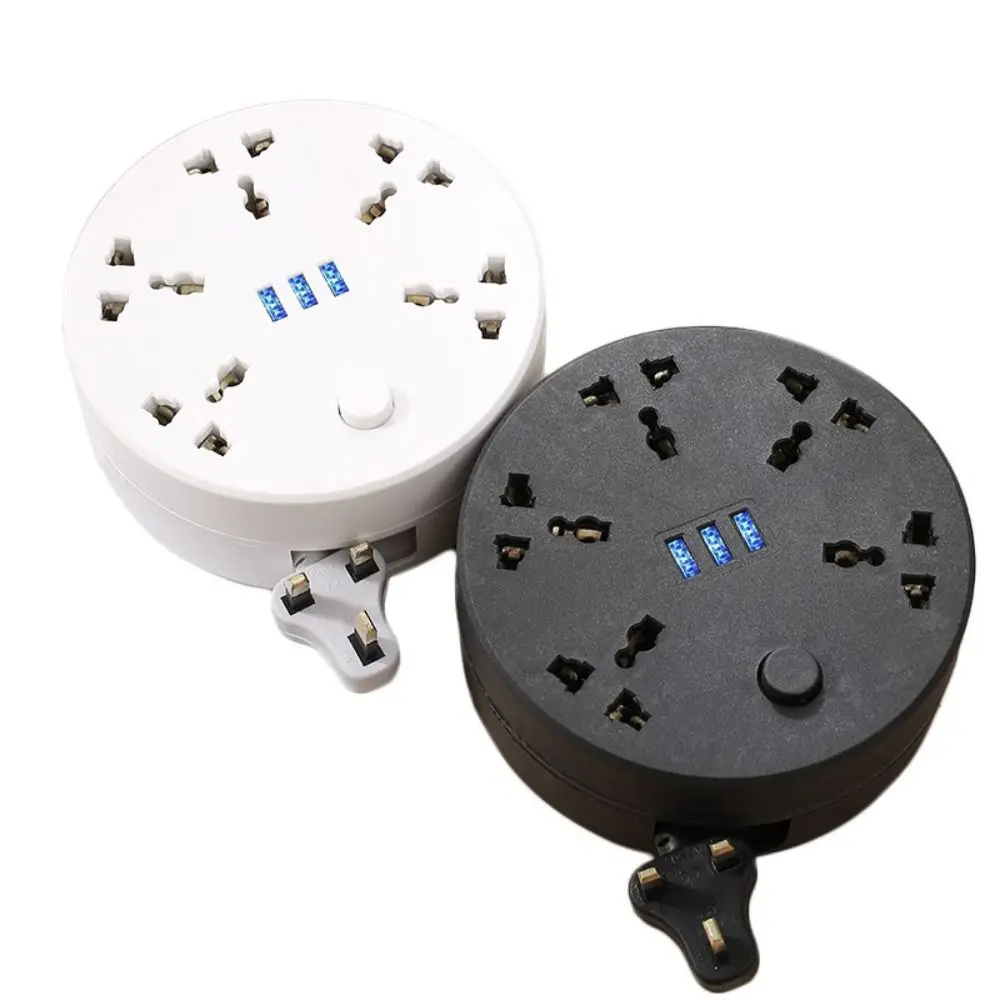 Circular Power Extension Board Flexibility 2M Retractable Power Cord Multi Outlet Power Strip Socket Multi Network Universal