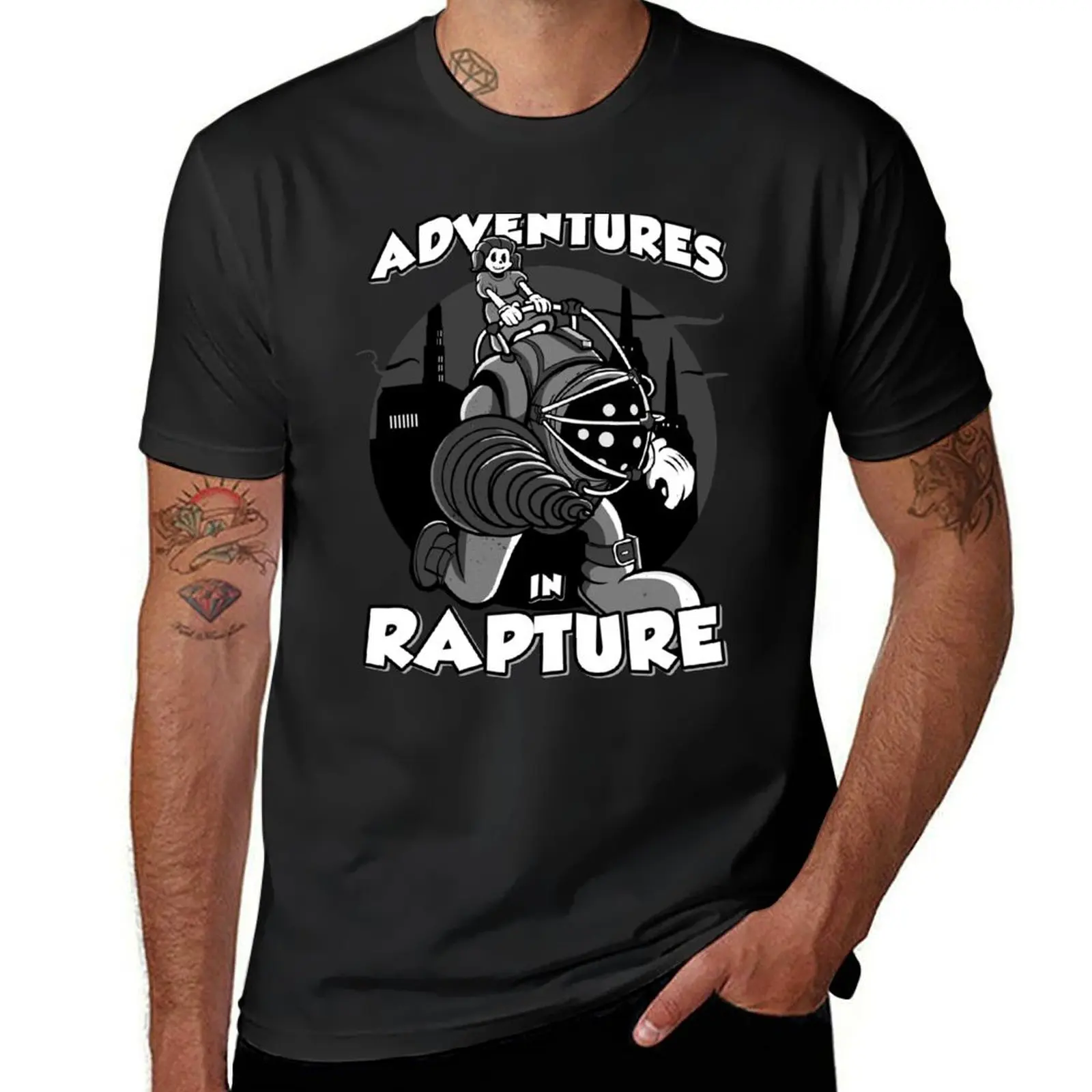 Adventures In Rapture - Retro Parody T-Shirt animal prinfor boys summer clothes mens graphic t-shirts anime
