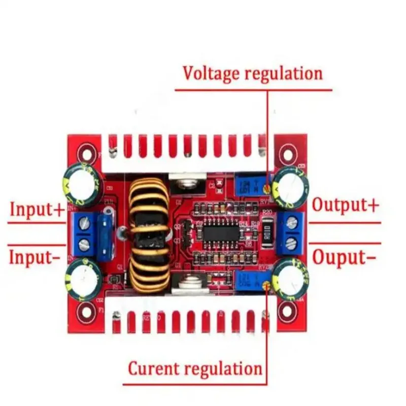 Dc 400W 15a Step-Up Boost Converter Constante Stroom Voeding Led Driver 8.5-50V Naar 10-60V Voltage Lader Step Up Module