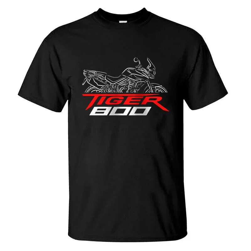 2024 Men T Shirt Casual Triumphs Tiger 800 T-shirt Graphic Summer Short Sleeves 100% Cotton S-3XL Cool Tee